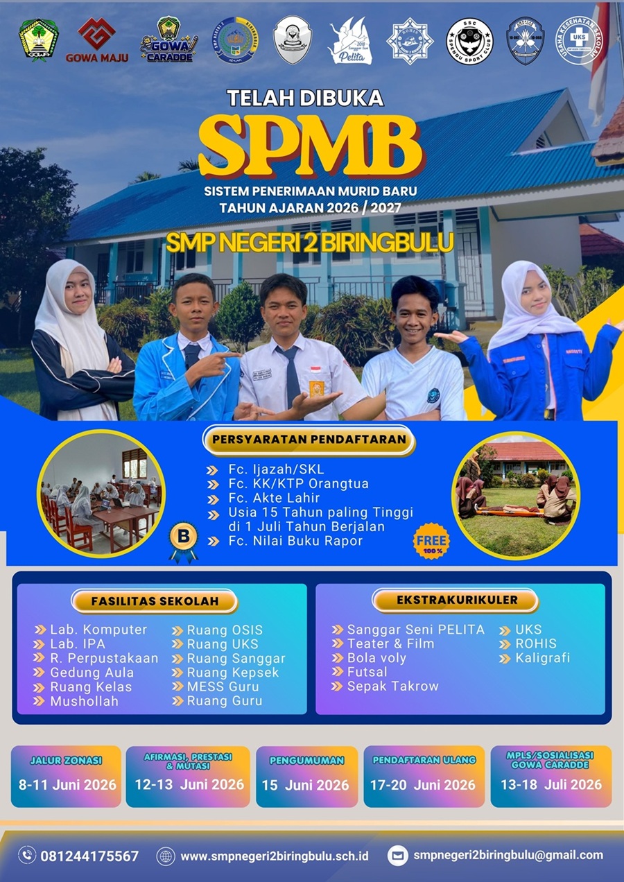 Info Pendaftaran Siswa Baru (PPDB) 2026/2027